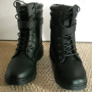 NEW Lord Taylor Wanted womens black combat boots grunge cosplay goth  punk
